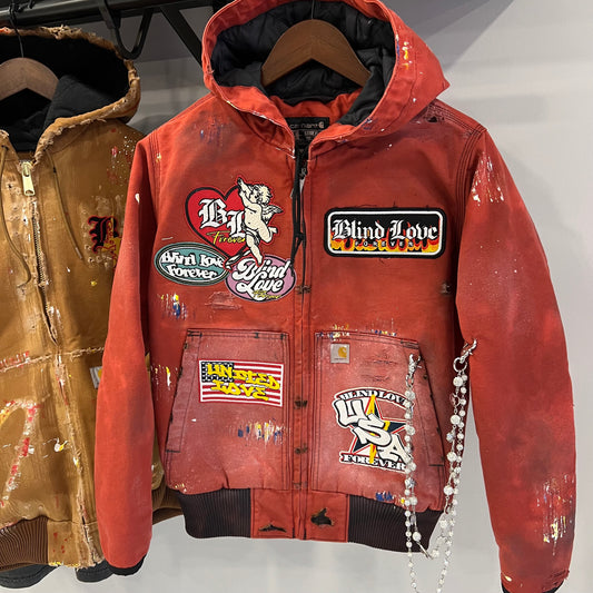 United Love Patchwork Jacket (Custom Garmet Dyed)